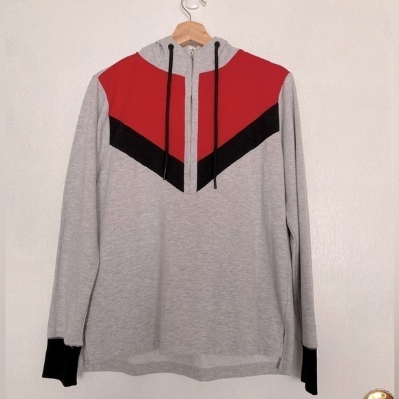 FULL TILT 3/4 ZIP FRONT HOODIE SIZE MEDIUM - Picture 2 of 5